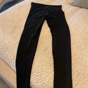 Victoria's Secret Favorite YOGA Leggings: Black with Rollover Waistband Size M